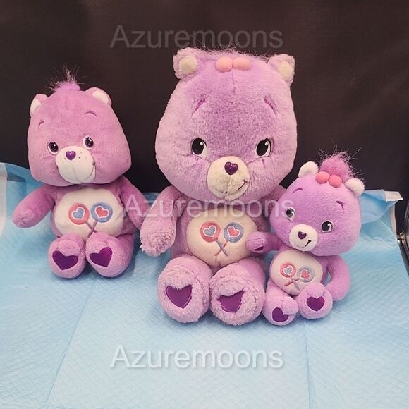 Care Bears Purple Stuffed Animal Collection the middle one sings - Picture 1 of 5